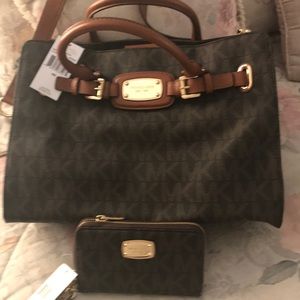 Michael Kors tote and wallet